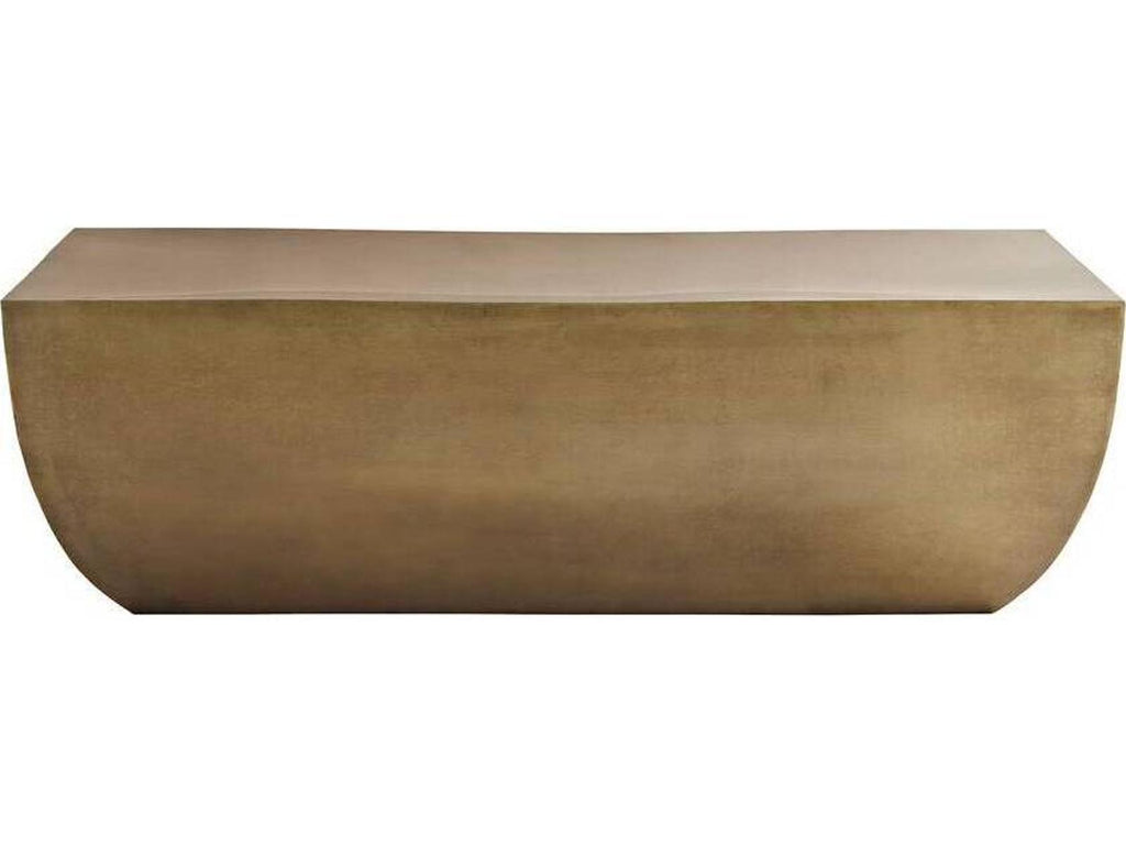 Rectangular Metal Antique Brass Caroline Coffee Table