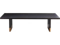 Arteriors Lawson Rectangle Coffee Table in Ebony Oak with Gold Leaf
