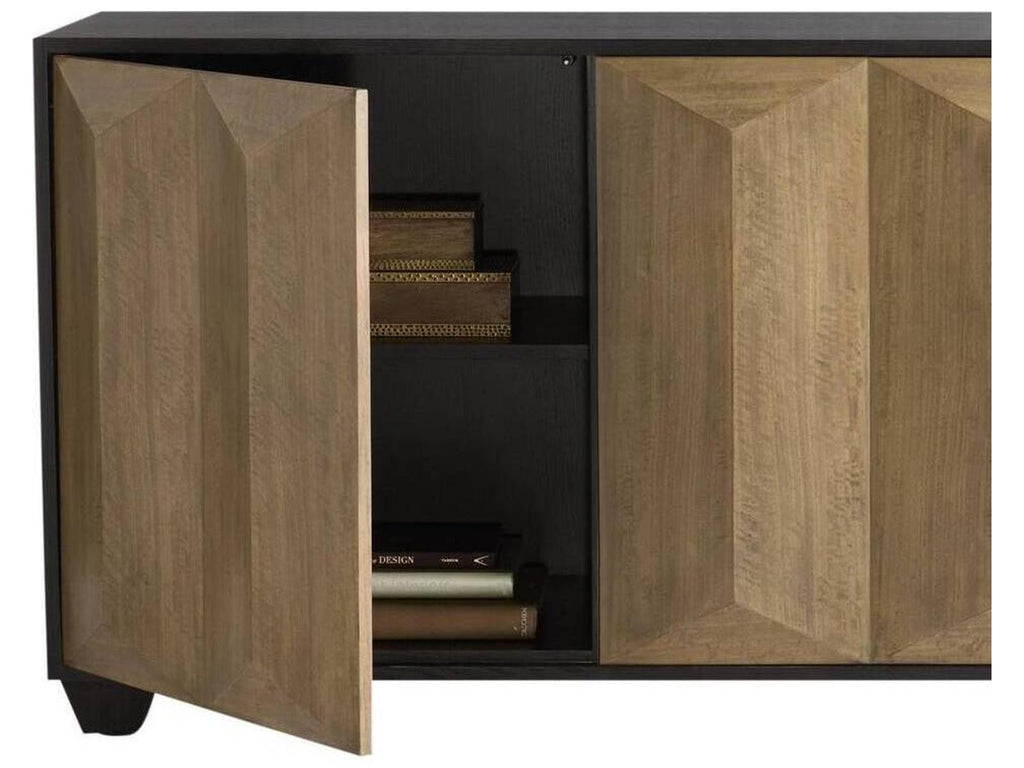 Arteriors Sapphire Chamois Gray Eucalyptus Veneer Credenza