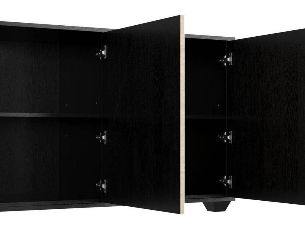 Arteriors Sapphire Chamois Gray Eucalyptus Veneer Credenza