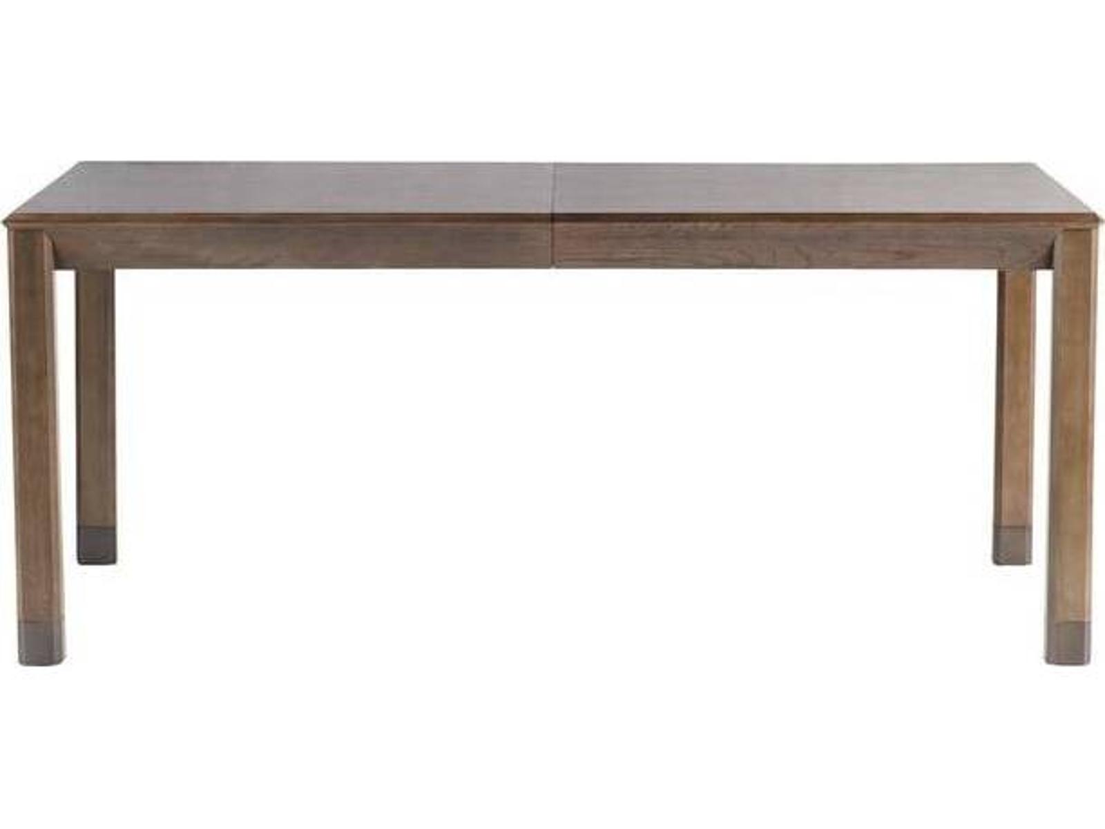 Springer Rectangle Dining Table in Tortoise Oak Veneer and Bronze