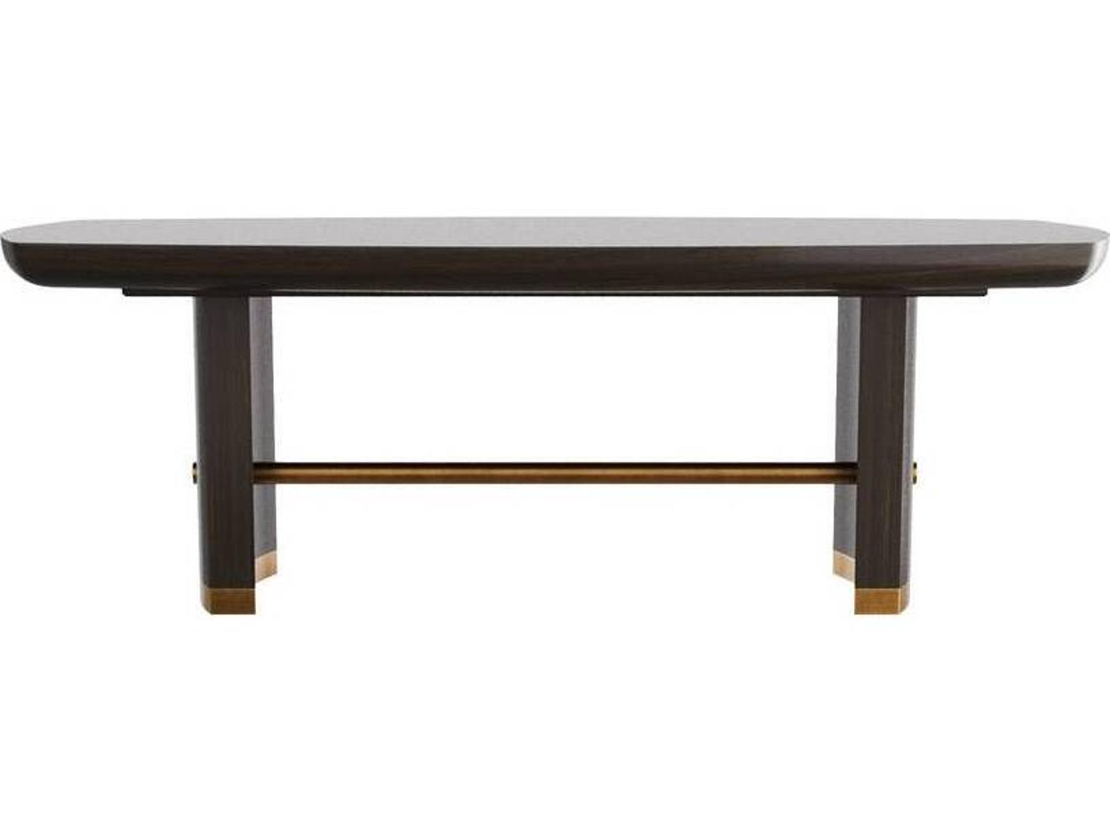 Pembroke Extending Rounded Rectangle Dining Table in Sable Oak Veneer