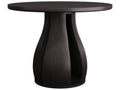 Samara Round 40-Inch Entry Table Ebony Mahogany Wood