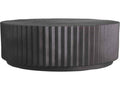 Reese Round Coffee Table in Black Concrete