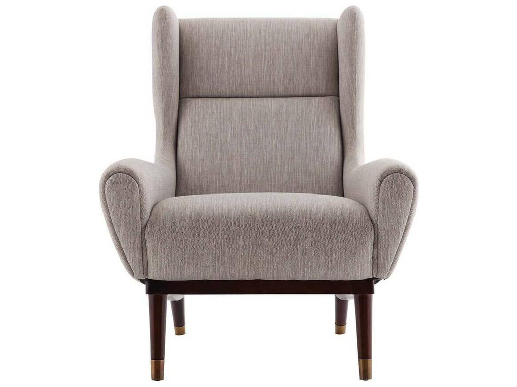 Ophelia Lounge Chair Fossil Tweed Dark Walnut