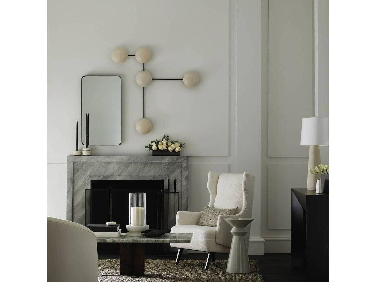 Budelli White Accent Chair