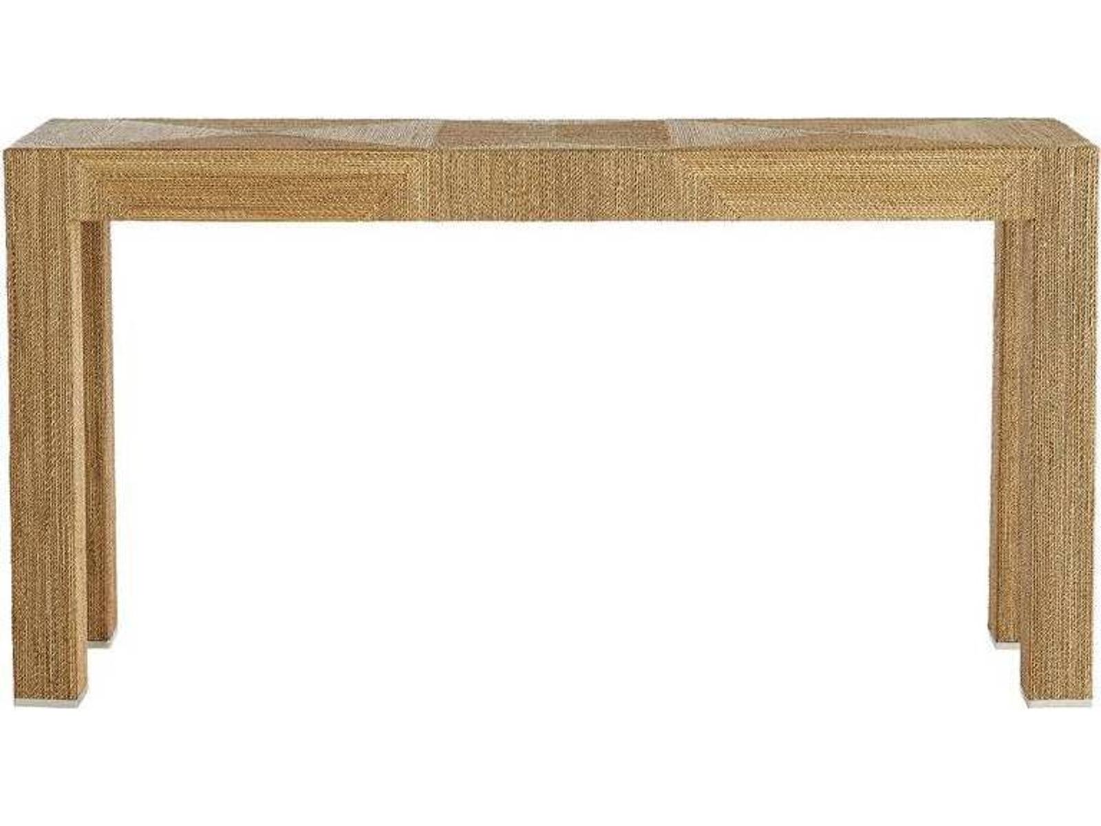 Palmetto Console Table in Natural Woven Rope