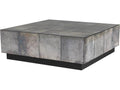 Antonia Square Coffee Table with Antiqued Mirror Finish