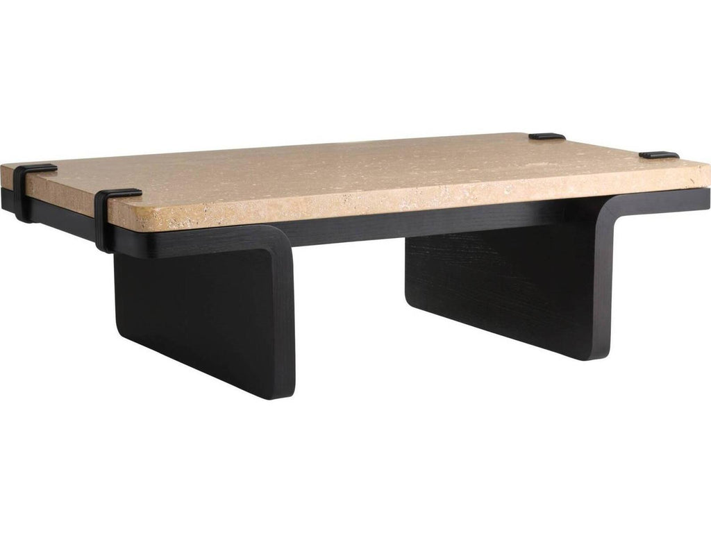 Rectangular Marble Black Coffee Table