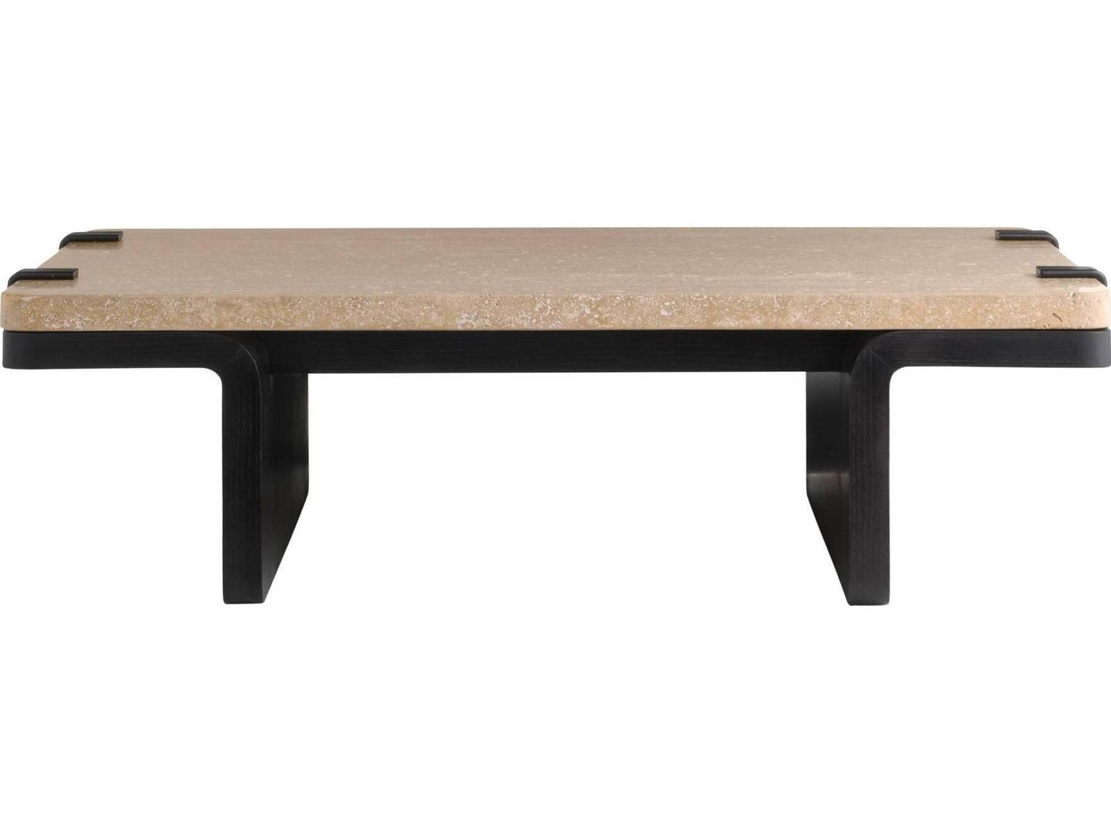 Rectangular Marble Black Coffee Table