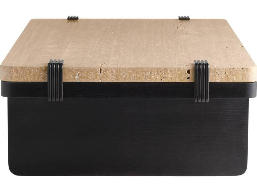 Rectangular Marble Black Coffee Table