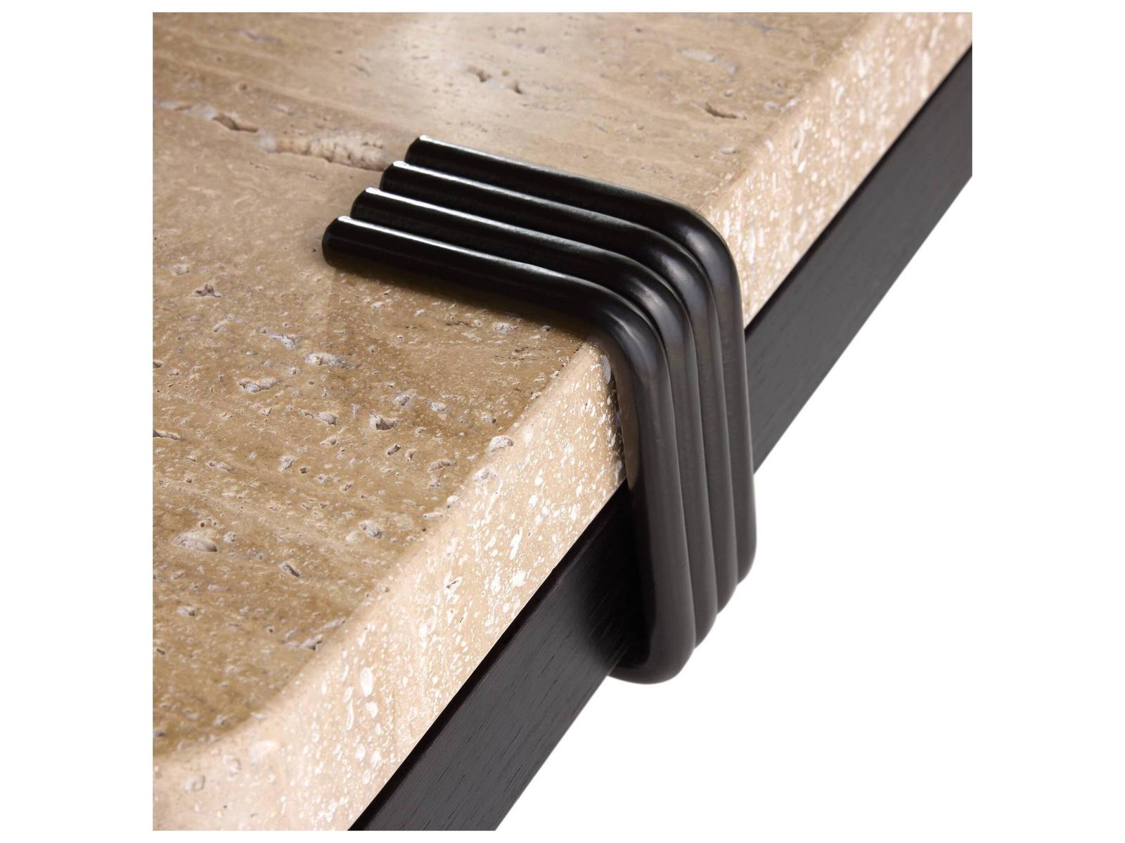 Rectangular Marble Black Coffee Table