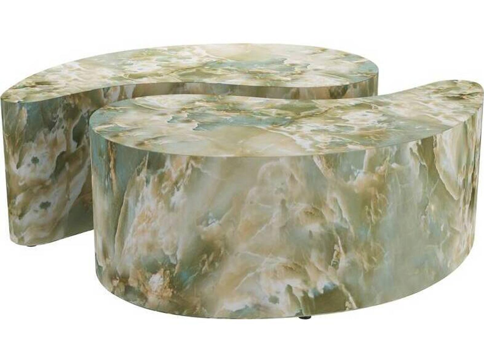Jade Faux Marble Adeline Coffee Table