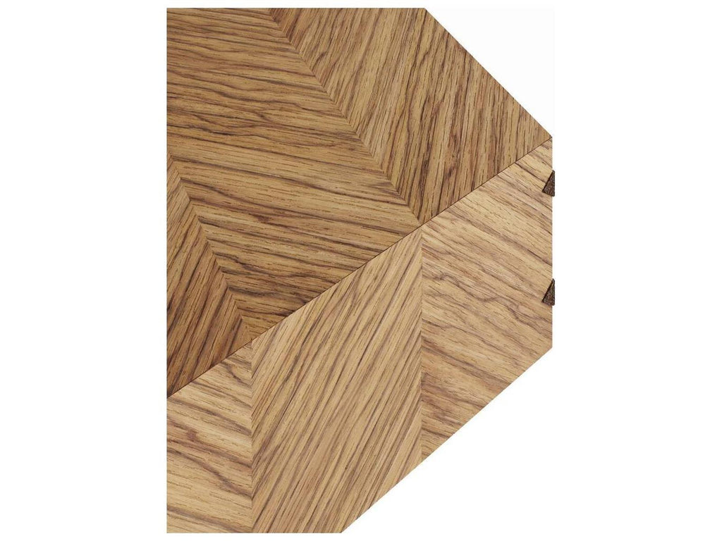 Zuki Rectangle Coffee Table in Bronze and Ofram Veneer