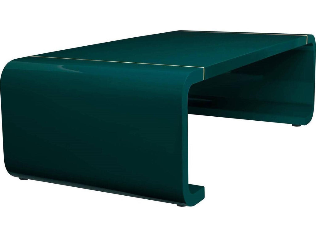 Rectangular Blue Gold Coffee Table