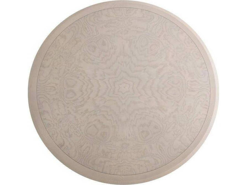 Kinsley Round 54-Inch Dining Table in Light Beige Burl Ash Veneer
