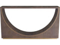 Arteriors Tatton Console Table in Umber Oak Veneer and Antique Brass