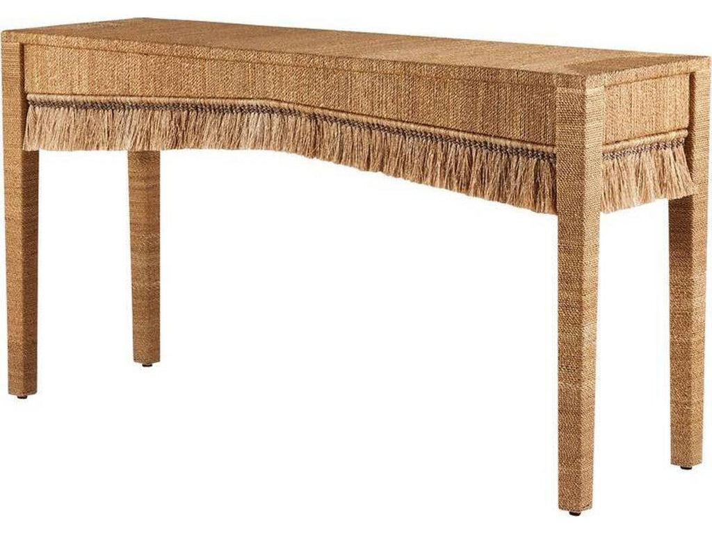Arteriors Kai Rectangle Console Table in Natural Abaca