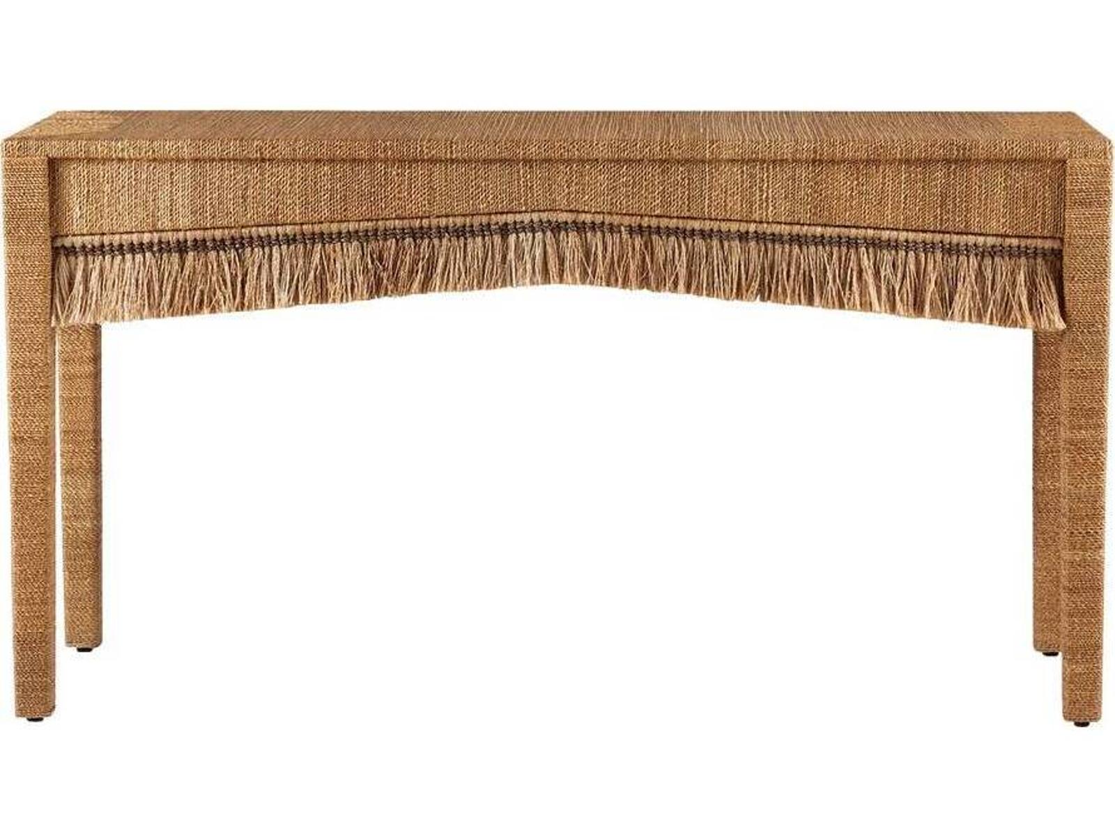 Arteriors Kai Rectangle Console Table in Natural Abaca