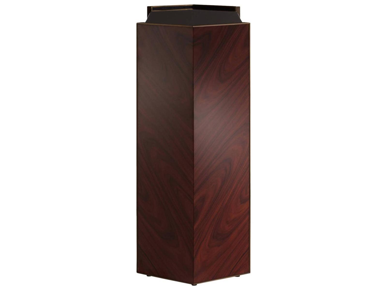 Rectangular Wood Black Red Console Table
