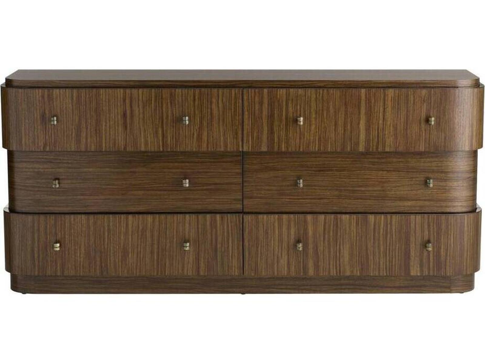 Jacques 6-Drawer Brindle Ofram Veneer Double Dresser