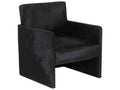Devine Black Hair-on-Hide Accent Chair