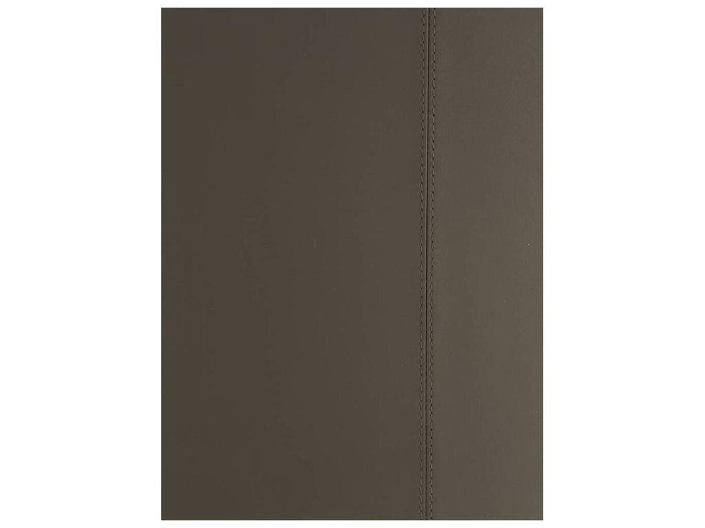 Hershel Upholstered Dining Armchair in Dim Gray Leather and Ebony