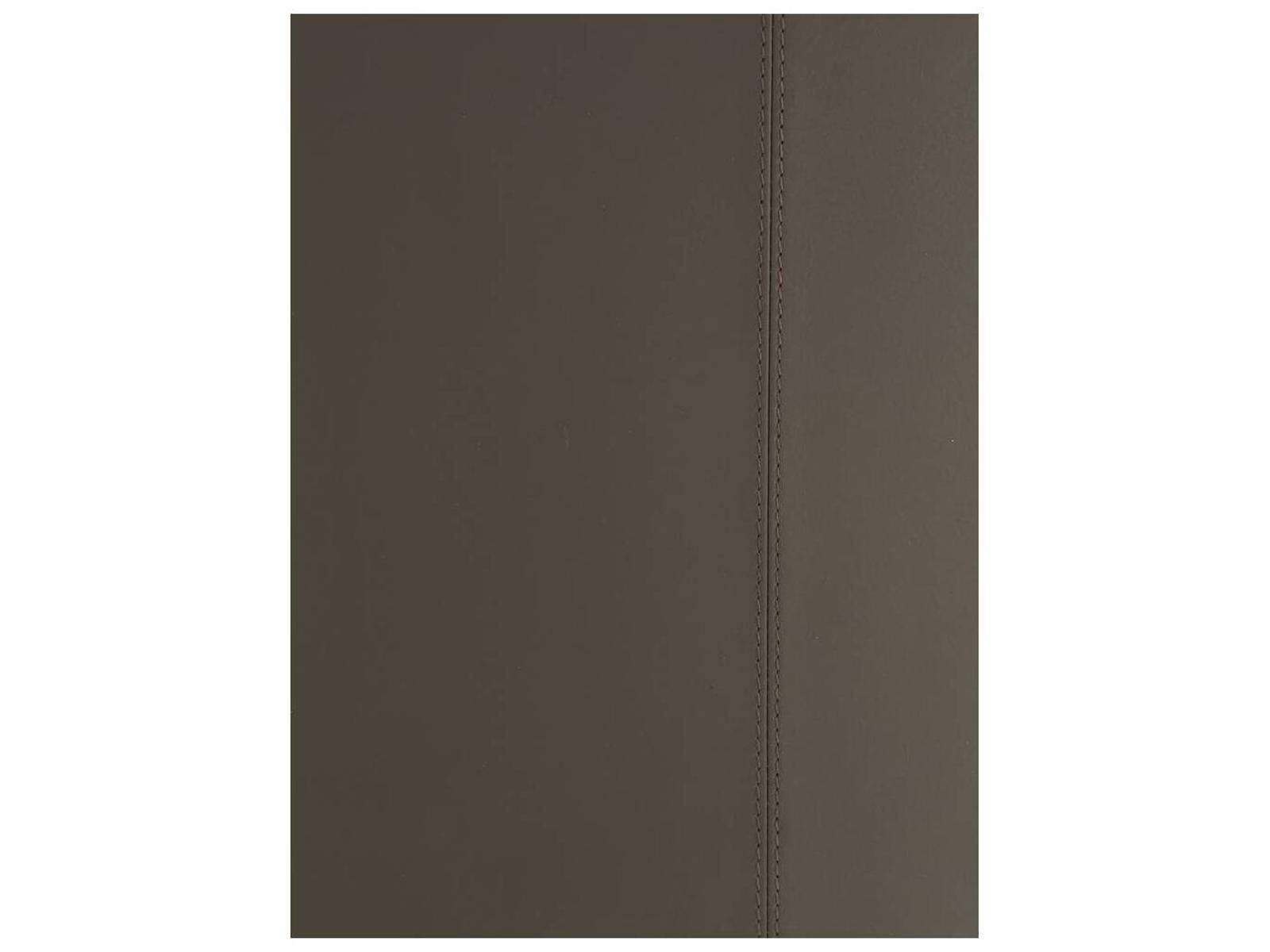 Hershel Upholstered Dining Armchair in Dim Gray Leather and Ebony