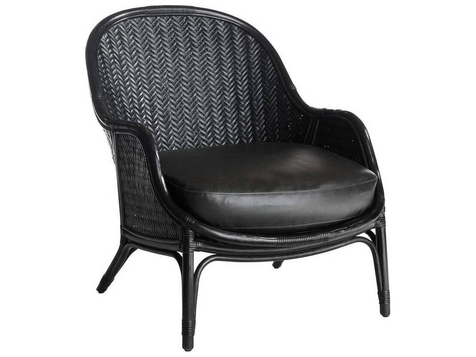 Bonnie Lounge Chair in Noir Vegan Leather