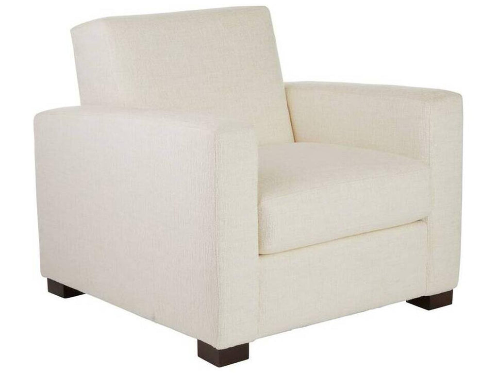Dodson Cloud Bouclé Accent Chair in Ebony Wood