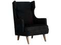 Black Velvet Accent Chair