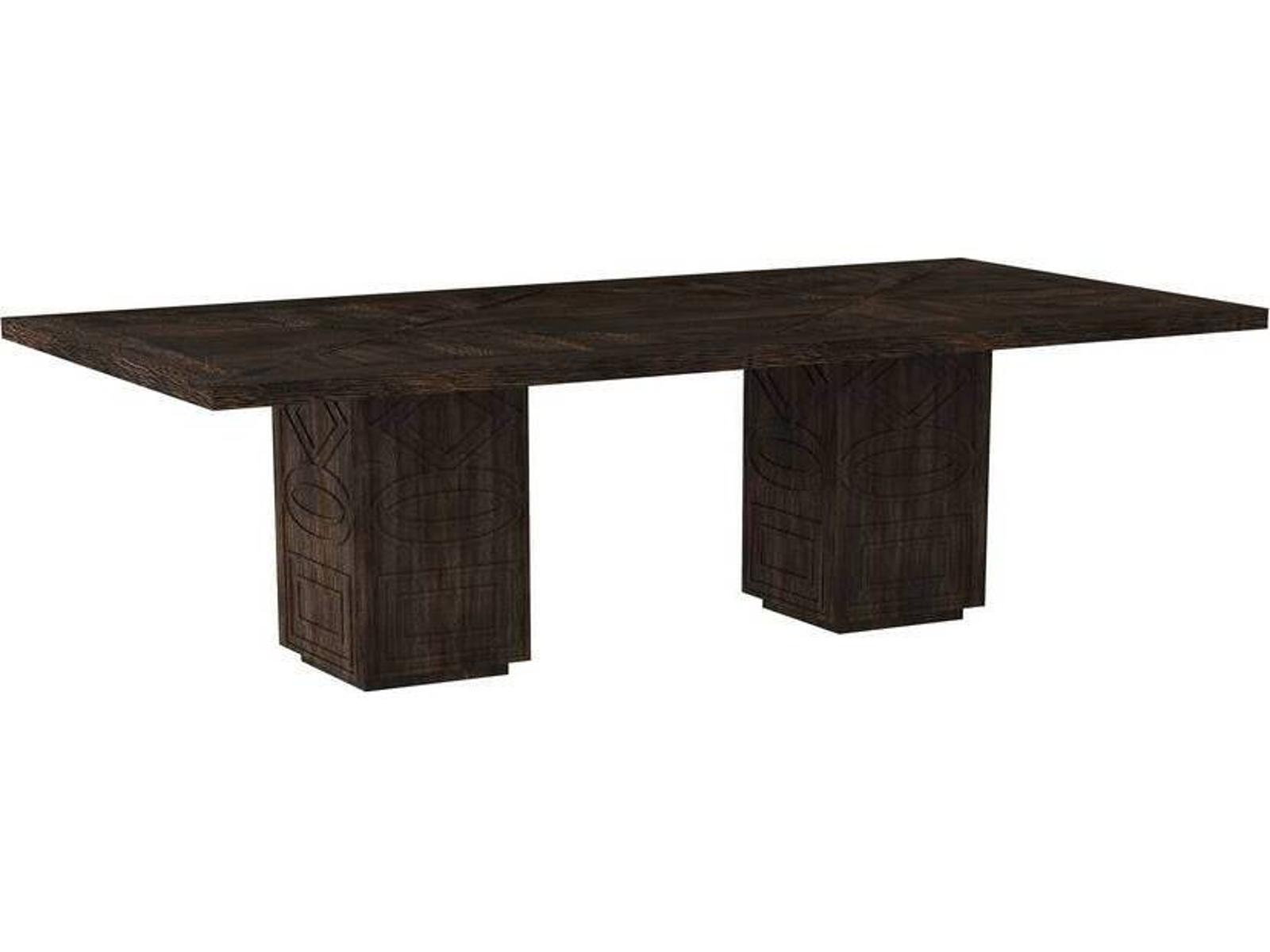 Vargueno Rectangle Dining Table in Burnt Mango Wood