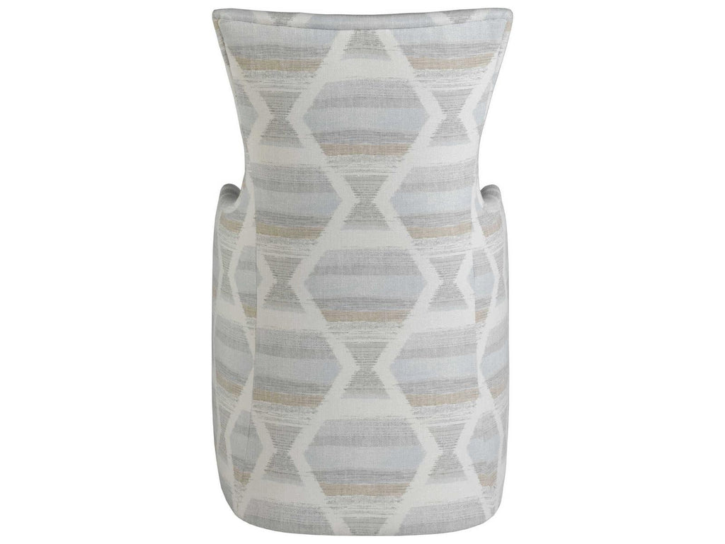 Home Juliet Upholstered Dining Arm Chair with Casters in Wheat Fabric