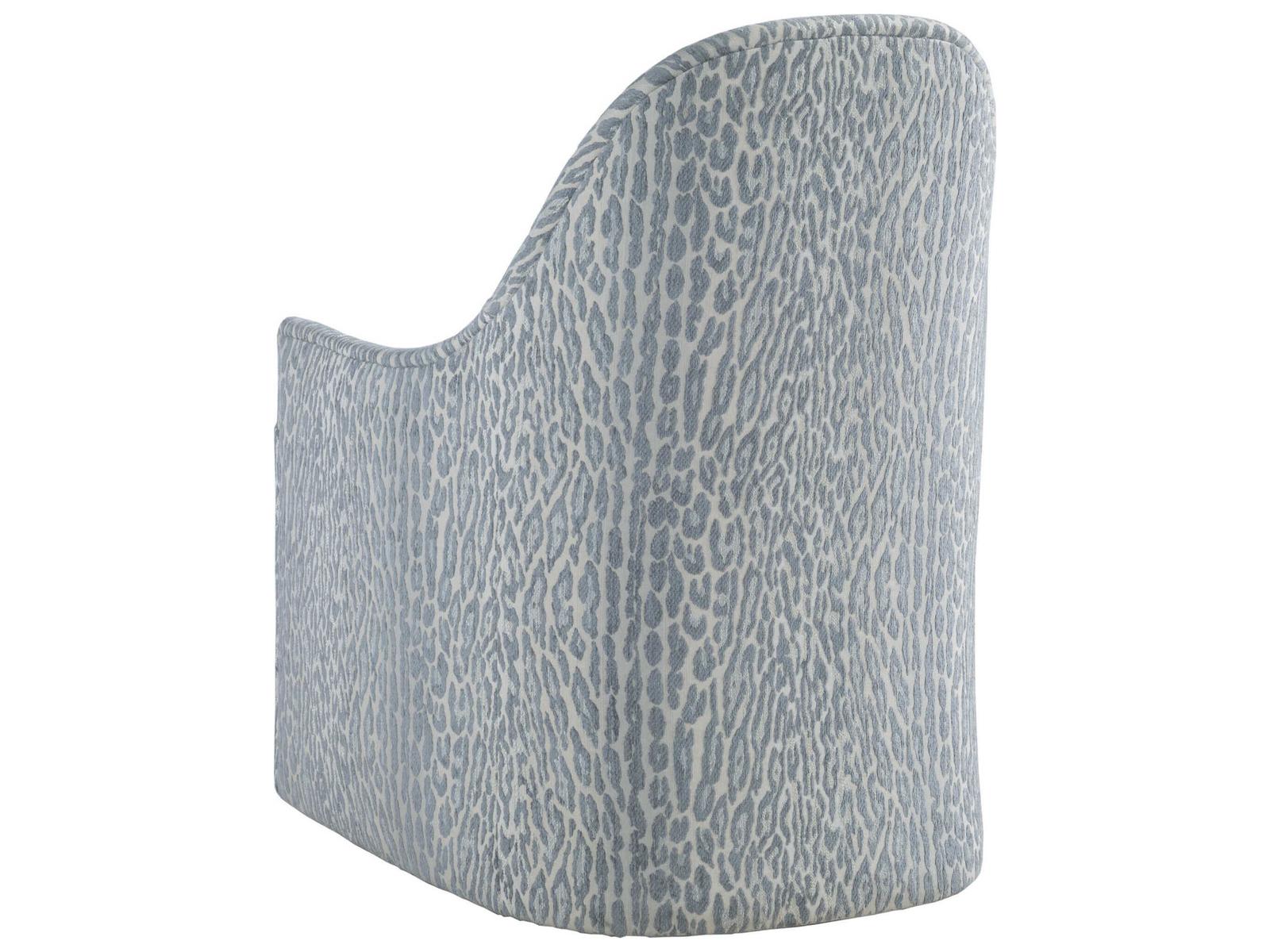 Lily Upholstered Dining Side Chair with Casters in Misty Gray