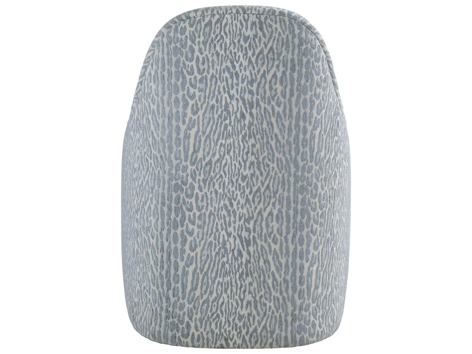 Lily Upholstered Dining Side Chair with Casters in Misty Gray