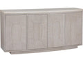 Home Mar Monte 4-Door Buffet in Champagne Taupe White Oak with Marble Top