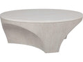 Mar Monte Round Coffee Table with Anticato Marble Top and Cast Base