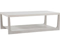 Mar Monte Rectangular Cocktail Table with Anticato Marble and White Oak