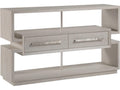 Home Mar Monte Open Console Table with Oak Veneers in Champagne Taupe