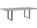 Mar Monte Seamount Rectangular Dining Table with White Clam Shell Top