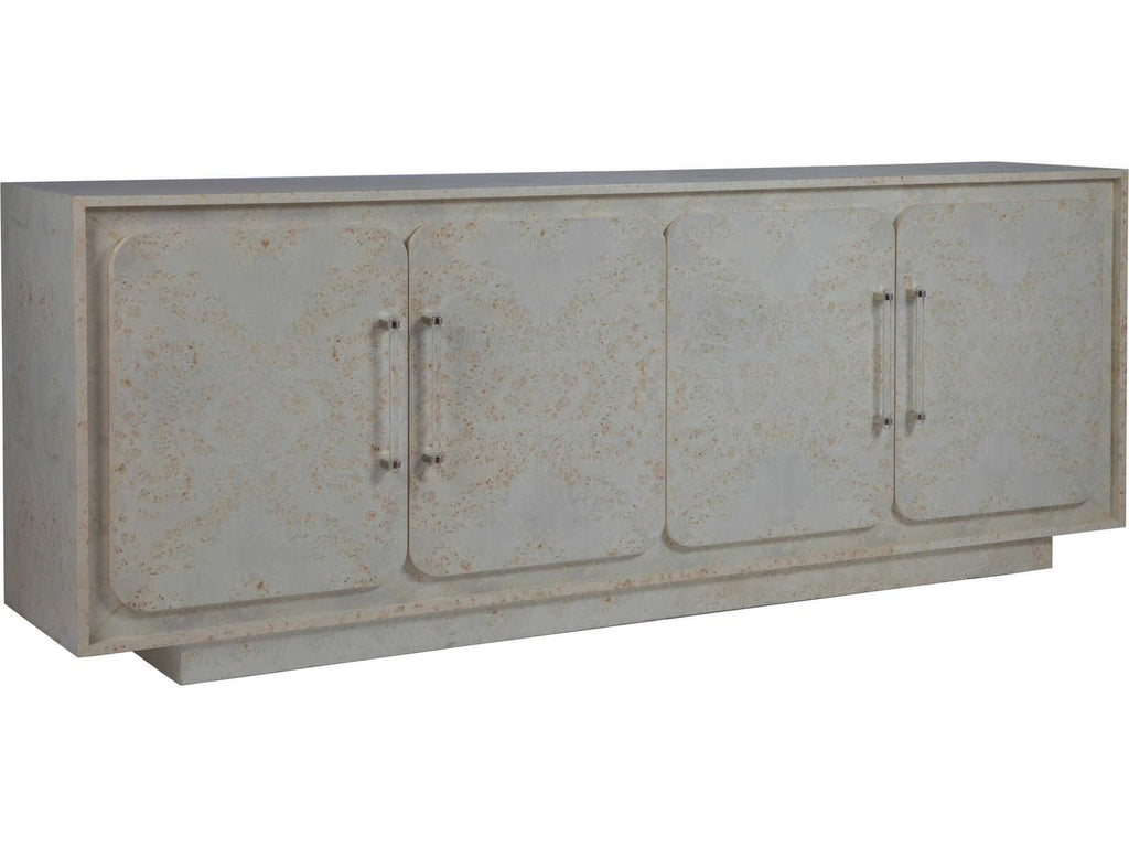 Baronet 88-Inch Media Console with Acrylic Nickel Pulls