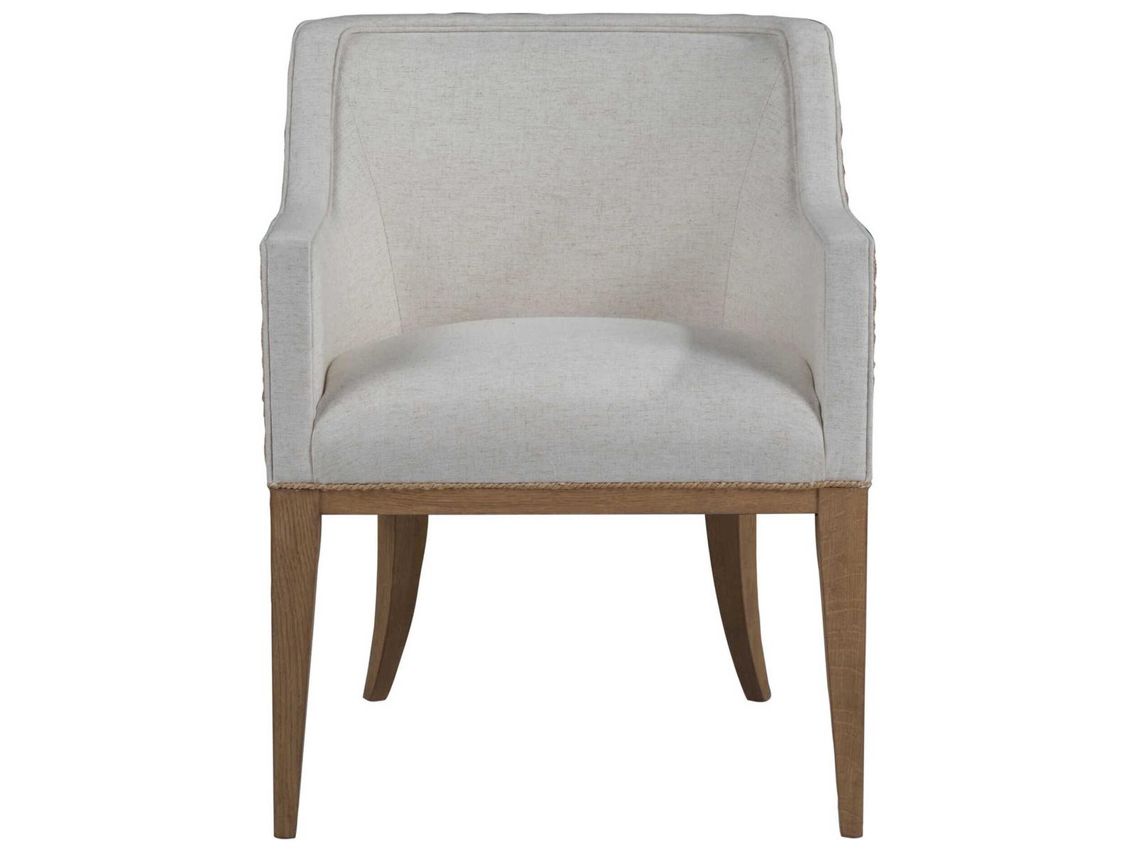 Home Simpatico Upholstered Woven Arm Chair in Canvas Fabric