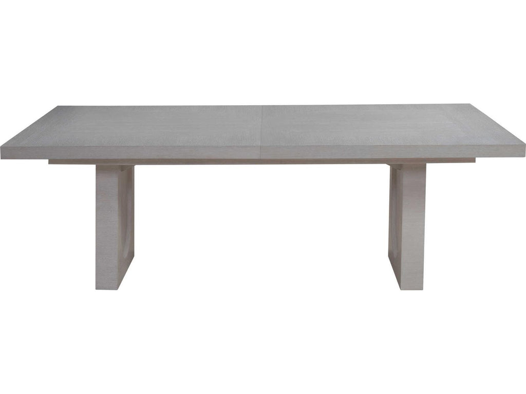 Solimar Rectangular Dining Table White Oak with Sled Bases