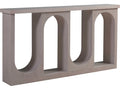 Home Solimar Contemporary Console Table with Honed Anticato Marble Top