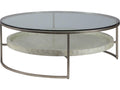 Home Cumulus Capiz Large Round Coffee Table Champagne Foil