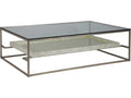 Home Cumulus Capiz Large Rectangular Coffee Table in Champagne