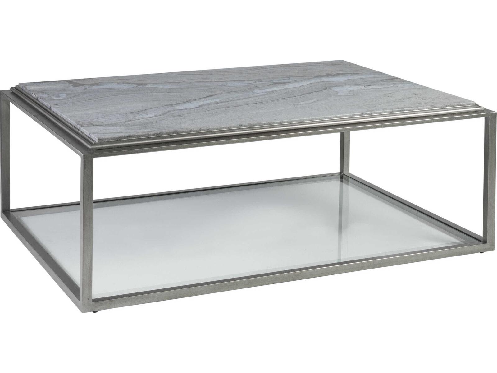 Home Treville Rectangular Cocktail Table in Antiqued Silver Leaf