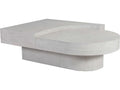 Home Maxwell Split Level Cocktail Table in Misty White Gray