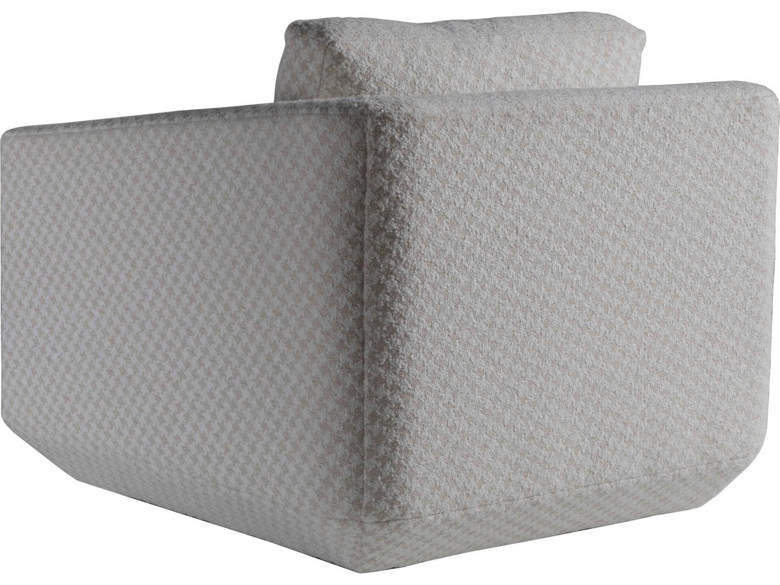 Veronica Swivel Fabric Accent Chair in Gray Upholstery