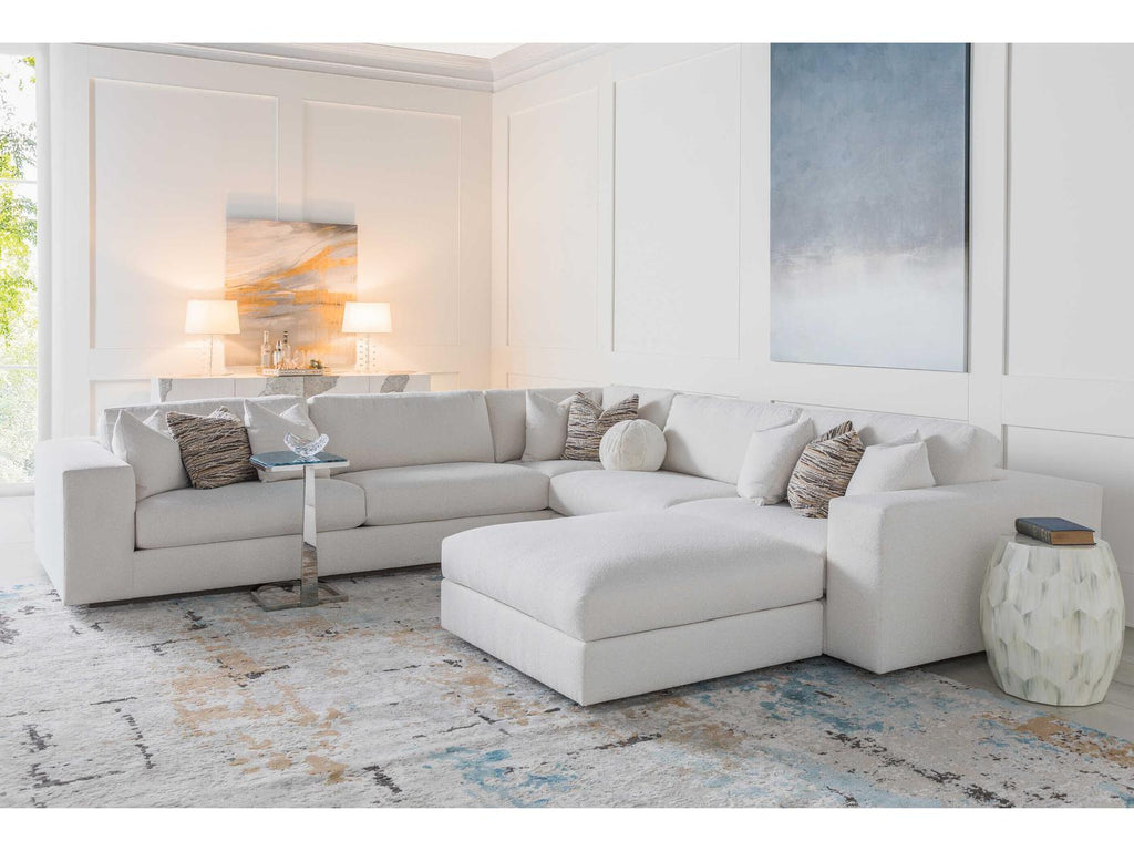 Upholstery Vivien Corner Modular Boucle Sectional Sofa in Opaline